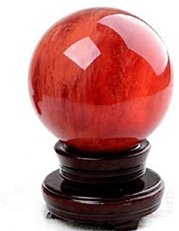 Energie-Kristallkugeln Kristallkugel Feng Shui Wahrsagungskugel Heimdekoration Kristallkugel Meditation Stadthaus Büro Desktop Dekoration Lensball Fotografie Kristallkugel poliert (Größe: B40 cm)