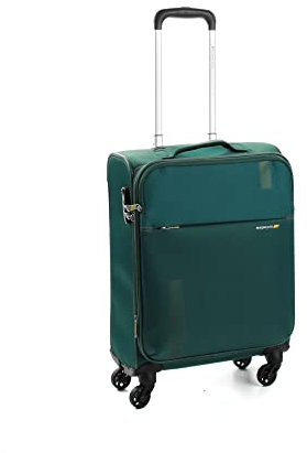 RONCATO SPEED Valigia trolley cabina 55 cm, Espandibile con zip, con sistema di chiusura TSA - Verde Bottiglia
