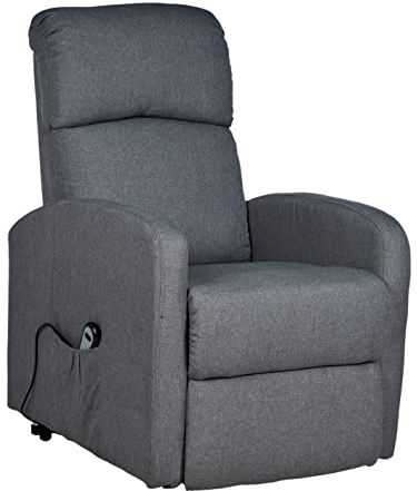 Gremium Poltrona Relax Elettrica Con Sistema Alzapersona, Reclinabile a Letto E Seduta Ergonomica In Tessuto Per Arredo Salotto, Soggiorno e Ufficio