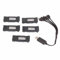 Sxhlseller 3.7V Lithium Akku für Drohne, 1200mAh RC Drohne Lithium Akku Ersatz mit 5 in 1 Ladekabel für E58 L800 JY019 S168, Tragbarer Mini RC Quadcopter Drohne Akku Teil