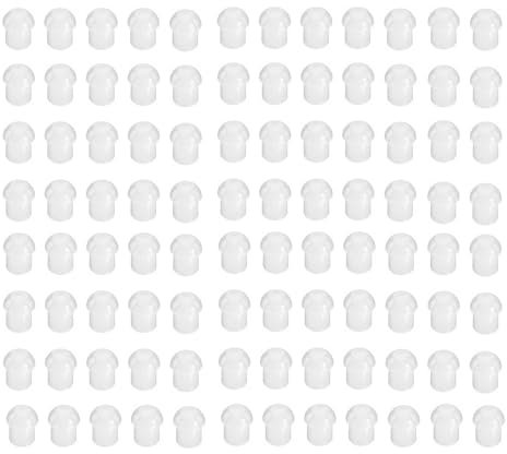 Ersatz-Ohrstöpsel aus Silikonkautschuk, kompatibel mit Motorola Kenwood Icom Yaesu Baofeng HYT Midland Cobra Radio Überwachung Akustik Tube Ohrhörer Headset (100 Stück)