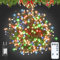 Led Lichterkette Innen mit Stecker 420LEDs 53.28M Weihnachtsbaum Cluster Lichterkette Bunt Weihnachtsbeleuchtung mit Fernbedienung, Timer, 8 Modi, IP65 Wasserdicht für Innen Aussen Weihnachtsdeko