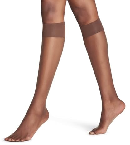 FALKE Damen Shelina 12 DEN Kniestrümpfe ultra transparent schimmernd