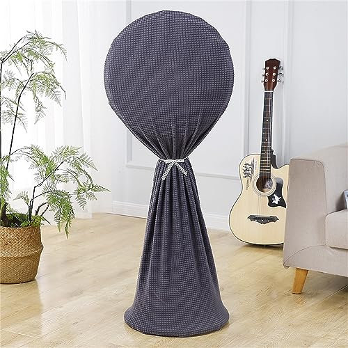 Treer Cubierta de Ventilador de Pie a Prueba de Polvo, Fundas de Ventilador Anti-Polvo Lavable Protectora para Eléctrico Ventilador de Suelo Doméstico Interiores y Exteriores (talla única,Gris oscuro)