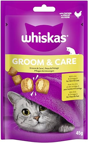WHISKAS® Portionsbeutel Groom & Care mit Huhn 1 x 45g