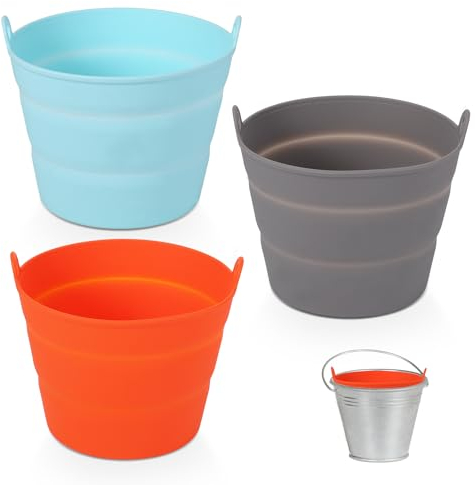3pcs Grease Bucket Liners, Reusable Silicone Grease Bucket Liner for Traeger Drip Tray Liner for Pit BOSS Pellet Grill Traeger Pro Series Ironwood 650/885 Grill Accessories (3 Colors)