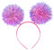Buntes Lametta, Pompon, Ball, Stirnband, Party, glänzender Ball, Stirnband, Festival, Haarreif, Kopfschmuck