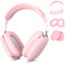 Seltureone 4 in 1 Hülle kompatibel für AirPods Max, Ohrpolster-Abdeckung/Ohrmuschel-Abdeckung/Kopfband-Abdeckung/obere Abdeckung für AirPods Max, Schutzhülle für AirPods Max – Rosa