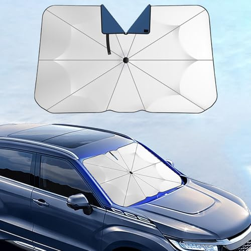 ZDPFDC Auto Frontscheibe Sonnenschutz Regenschirm für Dacia Dokker/Duster/Duster Van/Jogger Extreme/Lodgy 2000-2023 2024, Auto Faltbarer Blockiert UV-Strahlen Hitzeschild Zubehör