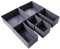 ManGotree 6 Pack Clothes Drawer Organisers, Foldable Drawer Dividers for Closet Organizer, Storage Box for Clothes,Underwear, Socks, Bras, Scarves, Ties (Grey)