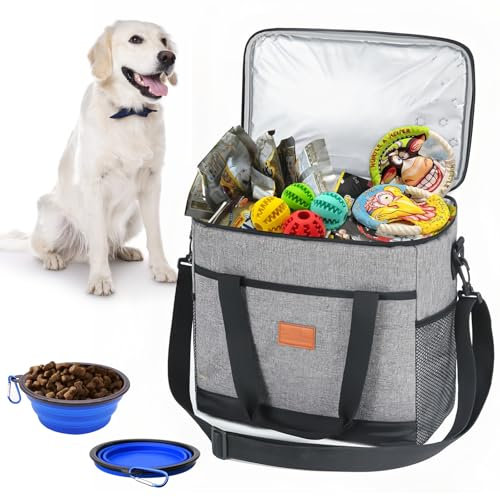 Hund Reisetasche FaAmour Reisetasche für Hundeausrüstung Haustier Reiseset, Spielzeug ideal für Reisen, Camping