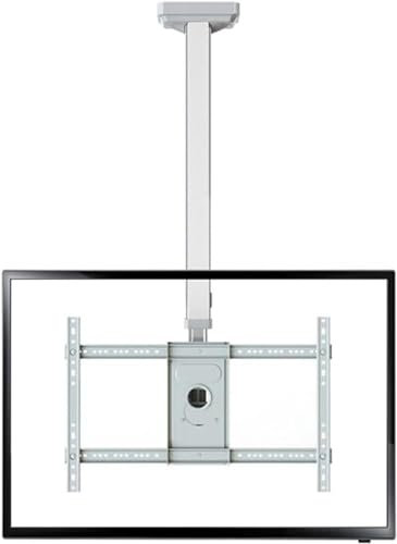 XDAWQP TV-Wandhalterung, Decken-TV-Halterung, verstellbare Decken-TV-Halterung für 32-75 Zoll Flachbildfernseher für 26-70 Zoll Fernseher (weiß)