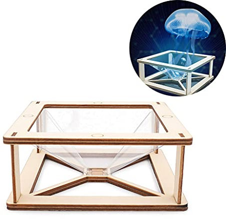 Formazione scientifica 3D ologramma piramide display proiettore video supporto per smartphone