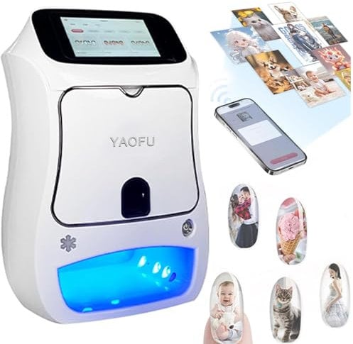 3D Nail Art Printer, Intelligent Automatic Nail Art Painting Machine, DIY Designs Nail Polish Printer Painting Drying Machine With 10.1-Inch Touch Screen, 10s Fast Printing