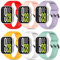 WindRen 6 Stück Armband Kompatibel mit Xiaomi Redmi Watch 5/Xiaomi Smart Band 9 Pro,Weiches Silikon Sport Ersatz Armbänder Kompatibel mit Xiaomi Redmi Watch 4/Xiaomi Smart Band 8 Pro Herren Damen