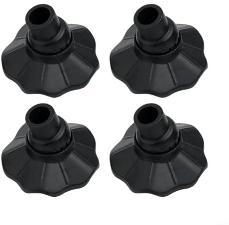 FACULX 4Pcs Camping Chair Leg Protectors, Chair Leg Covers, Non-Slip Foot Pads, Wear-Resistant Anti-Sinking Covers For Outdoor Folding Chairs(16mm)