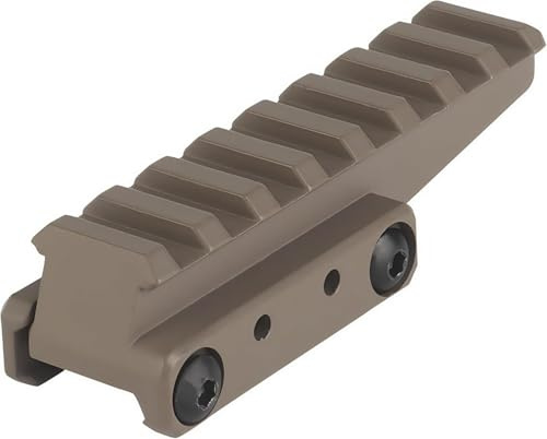 Gexgune Optische Riser-Halterung mit 8 Steckplätzen, Picatinny-Schiene, schneller Riser, Red Dot Riser für Zielfernrohroptik mit Red Dot-Visier