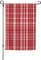 Plaid Rosso E Nero Stampa Varie Bandiera Giardino Bandiera Outdoor Bandiera Yard Decor Per Patio Portico O Prato Bandiera
