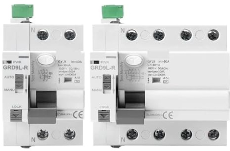 Interruttori differenziali a riarmo automatico tipo A-SI 2P 4P 40A 63A 30mA(A-SI 2P 40A 30mA)