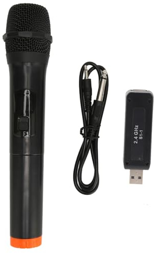 Ailgely UHF-Funkmikrofon, 131 Fuß Reichweite, Rauschunterdrückung, Dynamisches Handmikrofon mit USB-Empfänger, Professioneller Kern für Karaoke-Party, Heim-KTV, Bühnenauftritt