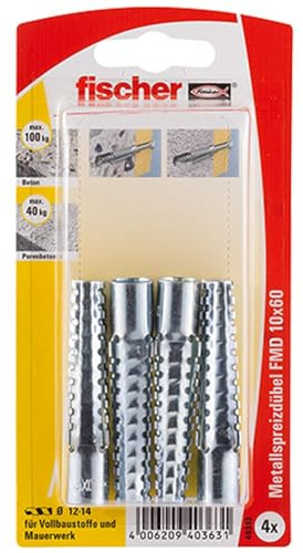 Fischer Metallspreizdübel FMD, 10 x 60 K SB-Karte, 40363