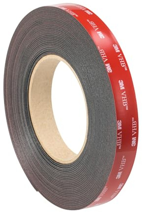 3M Ruban mousse adhésif double face acrylique VHB 5925F, Noir, 19 mm x 33 m