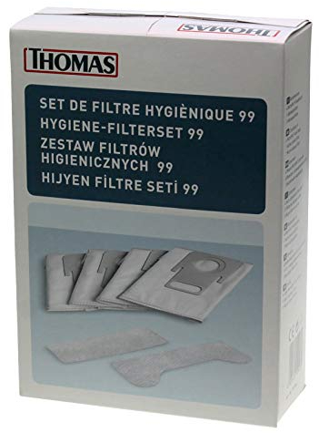 Thomas Original deutsches Filter-Set enthält 4 Hygienefilter-Set 99 Beutel + 1 Aktivkohlefilter + 1 Abluft-Mikrofilter. Es gibt 6 Artikel im Inneren 787246