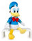 Disney Donald Duck Plüschtier, 40 cm stehend, 30 cm sitzend