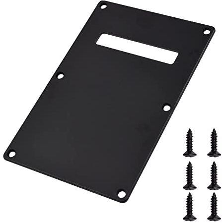 WANDIC Pickguard Tremolo Cavity Cover Backplate Back Plate Strat Modern Style Electric Guitar with 6 Screws