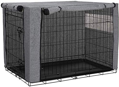 chengsan Abdeckung für Hundeboxen, für Drahtkäfige, für den Innen- und Außenbereich, langlebig und winddicht