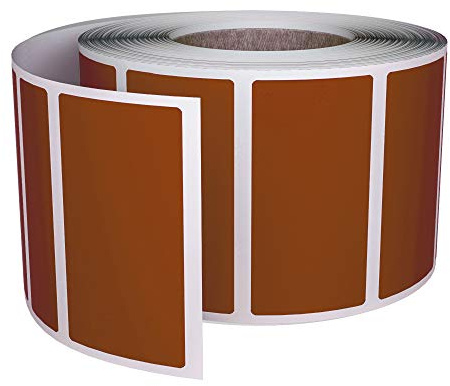 Royal Green Brown Rectangular Labels (4cm x 2cm) Brown Labels for Color Coding 40mmx19mm 500 Pack