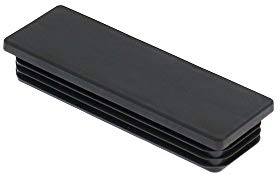 Camas 10 Endkappe Stopfen 120x40mm Vierkantrohr Kunststoffkappe Lamellenstopfen (Anthrazit (RAL 7016))