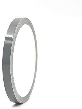 Finest Folia 10 Meter (0,79€/Meter) Zierstreifen Auto Motorrad Boot Modellbau Farbauswahl Dekorstreifen Seitenstreifen Klebestreifen (Grau, 7mm Breite)