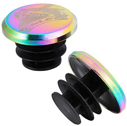 BESPORTBLE 2 Stück Fahrrad Lenker Endstopfen Kappen Bunte Lenker Griff Lenker End Stopper Aluminiumlegierung Fahrrad Griff Griff Stopper