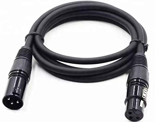 VSnetwork Cavo XLR DMX Cannon 5 Metri Maschio/Femmina Bilanciato, Professionale per Microfono, Mixer, Casse, Amplificatore (5)