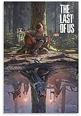 GNKIO Game Anime Poster The Last of Us Ellie Leinwand Kunst Poster und Wand Kunst Bild Druck Moderne Familie Schlafzimmer Dekor Poster 12x18inch(30x45cm)