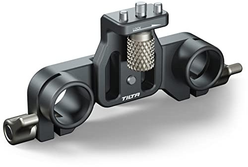 TILTA Supporto per asta LWS 15 mm per scatola opaca Tilta Mirage, perni di posizionamento per supporto per obiettivo a doppia asta Regolazione orizzontale MB-T16-LS