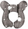 vocheer Baby Travel Pillow (Upgraded), Kopf- und Nackenstützkissen für Kinderwagen, Autositz, Stroller, Babywippe, Baumwolle，Elefant
