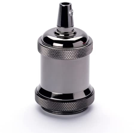 ORION LIGHTSTYLE E27 Vintage Lampenfassung schwarz 1 Stück Lampensockel Deckenfassung Sockel für Hängeleucht Adapter