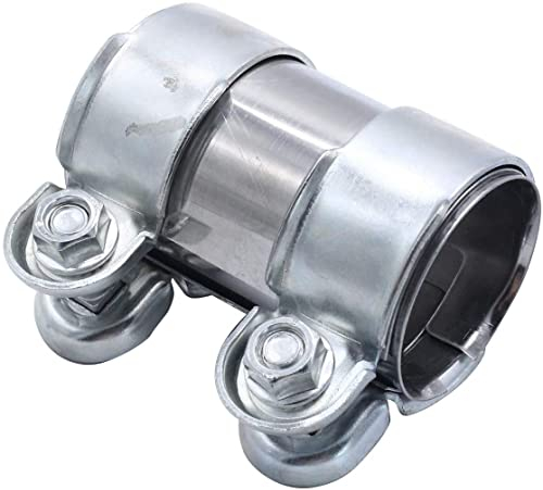 1 PC SHLPDFM Exhaust Clamps Exhaust Pipe Sleeve Connector Stainless Steel 50 mm x 95 mm Clamp 1K0253141M、893253139A Fits for Audi A1 A3 A4 A5 A7