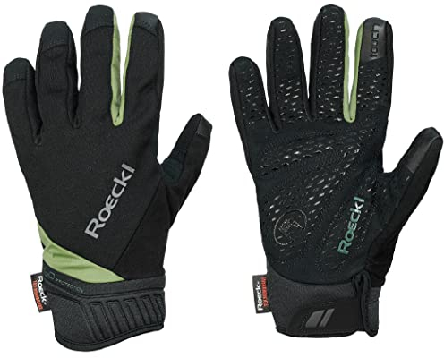 Roeckl Ranten Winter Fahrrad Handschuhe lang schwarz/grün 2023: Größe: 9