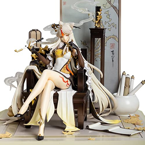 RZAHUAHU Genshin Impact Ningguang 1/7 Statische Figur Spiel Cosplay Anime Projekt PVC Modell Puppensammlung Puppenschmuck Boxed 27cm (Vollversion)