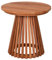 MR. DEKO® Beistelltisch Bolton Teakholz | rund Ø 50 x 50 cm (DxH) | Outdoormöbel in Lamellen Optik | stabil & klein für Balkon, Terrasse, Wintergarten, Garten
