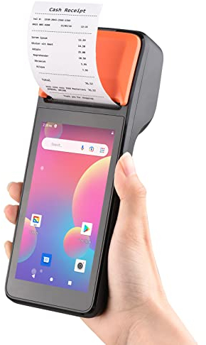 Irfora H5 Handheld 3G POS Bondrucker Android 8.1 1D/2D Barcode Scanner PDA Terminal Unterstützung 5,0 Zoll Touchscreen 58 mm Breite Thermoetikettendruck für Supermarkt Restaurant
