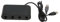 Adaptateur de Manette, Adaptateur Vibrant 3 en 1 avec 4 Ports, Convertisseur avec 2 Prises USB, Compatible avec Switch, Wii U, PC, Plug and Play