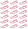 Mbsomnus 18 Stück Haarspangen Damen Doppel Griff Haar Clips Metall Snap Haarspangen Haarklammern Klein Haarclips Mädchen Haarschmuck für Haar Herstellung Salon Zubehör (Rosa)