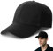 GWHOLE Unisex Black Cap Baseball Cap Adjustable Cap Hat Classic Sports Casual Plain Summer Sun Hat for Men & Women