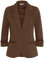 fransa FRZablazer Damen Blazer Kurzblazer Jacke mit Stretch Geraffte Ärmel mit Taschen, Größe:M, Farbe:Carafe (191116)