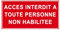 P912 - Accès interdit à toute personne non habilitée - Panneau et Signalétique d'interdiction - Dimensions au choix - Norme ISO 7010