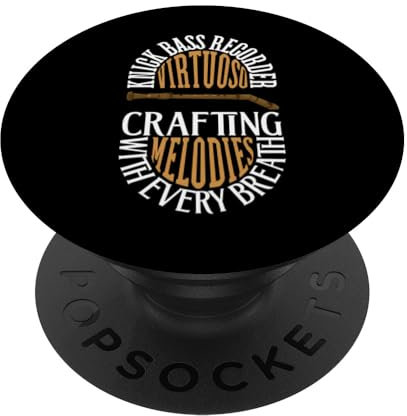 Maître de la flûte à bec basse articulée PopSockets PopGrip Adhésif